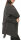 Mantel kurz mit Wasserfall Schnitt Coat 3041 (dunkelgrau)
