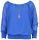 Bluse mit passender Kette 1133 (blau)
