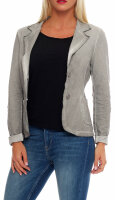 Blazer im washed Look Sakko 1652 (hellgrau, S)