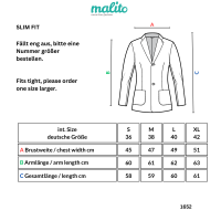 Blazer im washed Look Sakko 1652 (hellgrau, S)