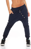 Sweathose in Unifarben Baggy 8023 (dunkelblau)