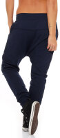 Sweathose in Unifarben Baggy 8023 (dunkelblau)