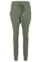 Sweathose in Unifarben Baggy 8023 (oliv)
