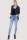 Strickjacke lang meliert Weste 5021 (dunkelblau)