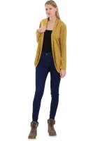 Strickjacke lang meliert Weste 5021 (dunkelgelb)