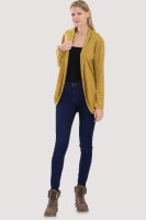Strickjacke lang meliert Weste 5021 (dunkelgelb)