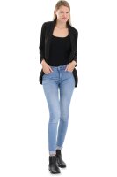 Strickjacke lang meliert Weste 5021 (dunkelgrau)