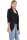 Strickjacke lang meliert Weste 5021 (dunkelgrau)