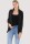 Strickjacke lang meliert Weste 5021 (dunkelgrau)