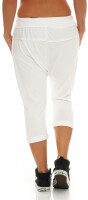 kurze Hose mit Knopfleiste Baggy 8015 (weiß)