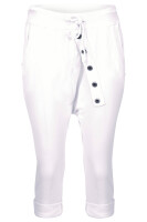 kurze Hose mit Knopfleiste Baggy 8015 (weiß)