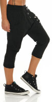 kurze Hose mit Knopfleiste Baggy 8015 (schwarz)