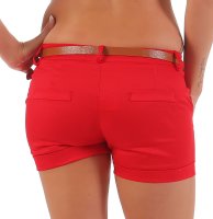 Chino Shorts in Unifarben 5397 (rot, S)