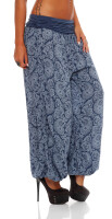 Pumphose im Orient Design (jeansblau 34 - 42)