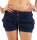 Hotpants in Unifarben Shorts 6086 (dunkelblau, S)