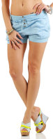 Hotpants in Unifarben Shorts 6086 (hellblau, XXL)