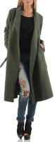Mantel mit Wasserfall-Schnitt Jacke 3050