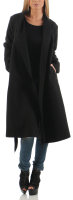 Mantel mit Wasserfall-Schnitt Jacke 3050 (schwarz)