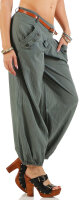 Chino Hose in Unifarben Pumphose 6017 (oliv, S)
