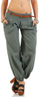 Chino Hose in Unifarben Pumphose 6017 (oliv, S)