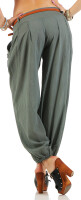Chino Hose in Unifarben Pumphose 6017 (oliv, S)