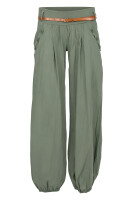 Chino Hose in Unifarben Pumphose 6017 (oliv, S)