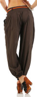 Chino Hose in Unifarben Pumphose 6017 (dunkelbraun, XL)