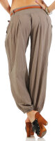 Chino Hose in Unifarben Pumphose 6017 (fango, S)