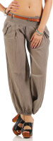 Chino Hose in Unifarben Pumphose 6017 (fango, L)