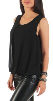Bluse ärmellos Shirt 6879 (schwarz)