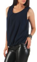 Bluse ärmellos Shirt 6879 (dunkelblau)