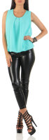 Bluse ärmellos Shirt 6879 (türkis)