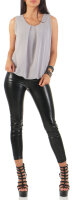 Bluse ärmellos Shirt 6879 (hellgrau)