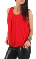 Bluse ärmellos Shirt 6879 (rot)