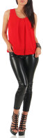 Bluse ärmellos Shirt 6879 (rot)