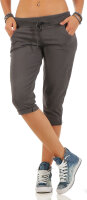 kurze Hose in Unifarben Pants 83701 (dunkelgrau)