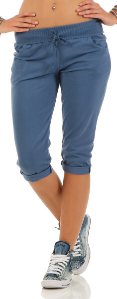 kurze Hose in Unifarben Pants 83701 (jeansblau)