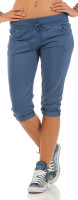 kurze Hose in Unifarben Pants 83701 (jeansblau)