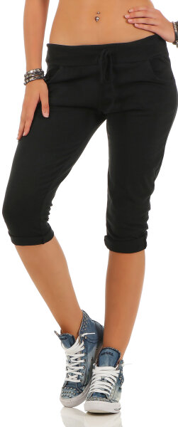 kurze Hose in Unifarben Pants 83701 (schwarz)