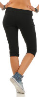 kurze Hose in Unifarben Pants 83701 (schwarz)