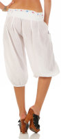 kurze Pumphose in Unifarben Pants 3416 (weiß)