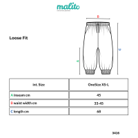 kurze Pumphose in Unifarben Pants 3416 (dunkelgrau)