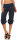 Capri Hose aus Leinen Stoffhose 6302 (dunkelblau, L)