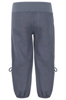 Capri Hose aus Leinen Stoffhose 6302 (jeansblau, S)