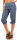Capri Hose aus Leinen Stoffhose 6302 (jeansblau, S)