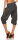 Capri Hose aus Leinen Stoffhose 6302 (dunkelgrau, S)