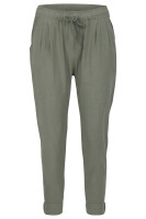 Stoffhose aus Leinen Chino 6816 (oliv, S)