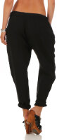 Stoffhose aus Leinen Chino 6816 (schwarz, S)