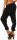 Stoffhose aus Leinen Chino 6816 (schwarz, S)