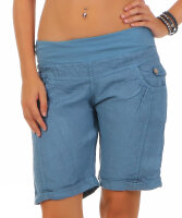 Bermuda aus Leinen Shorts 3001 (jeansblau, XXL)